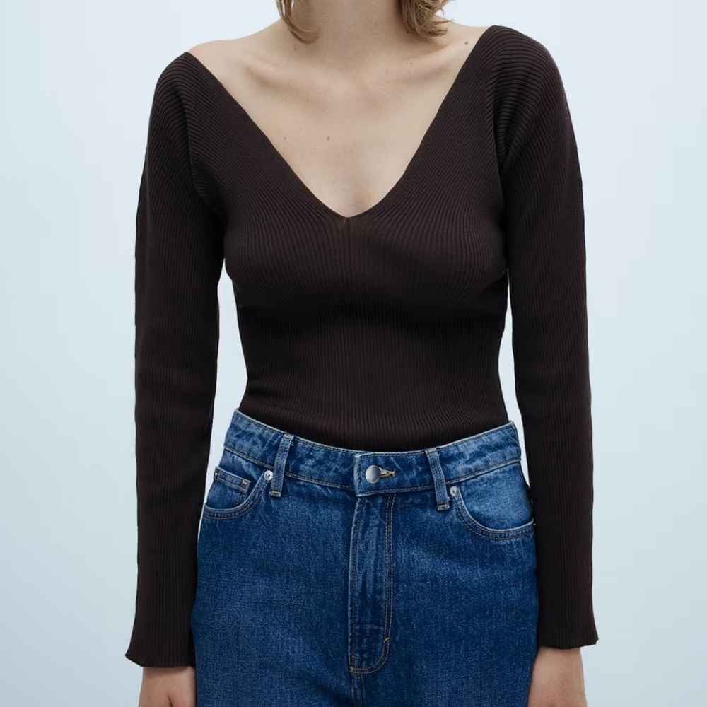 Ribbed Long Sleeve Off the Shoulder top